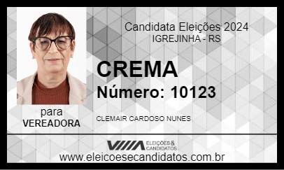 Candidato CREMA 2024 - IGREJINHA - Eleições