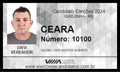 Candidato CEARA 2024 - IGREJINHA - Eleições