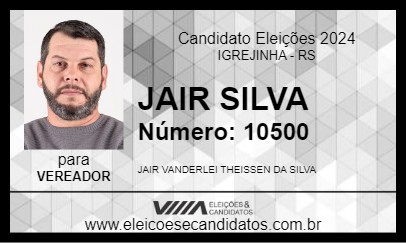 Candidato JAIR SILVA 2024 - IGREJINHA - Eleições