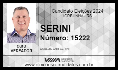 Candidato SERINI 2024 - IGREJINHA - Eleições