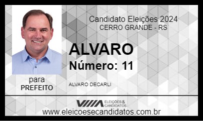 Candidato ALVARO 2024 - CERRO GRANDE - Eleições