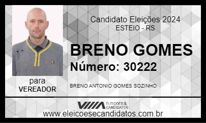 Candidato BRENO GOMES 2024 - ESTEIO - Eleições