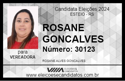 Candidato ROSANE GONCALVES 2024 - ESTEIO - Eleições