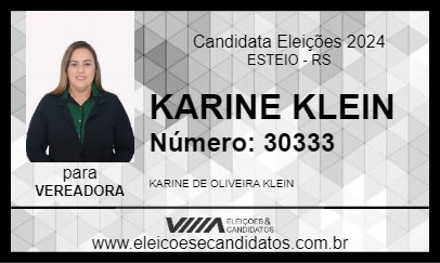 Candidato KARINE KLEIN 2024 - ESTEIO - Eleições