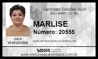 Candidato MARLISE 2024 - SÃO MARCOS - Eleições