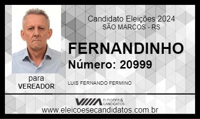 Candidato FERNANDINHO 2024 - SÃO MARCOS - Eleições