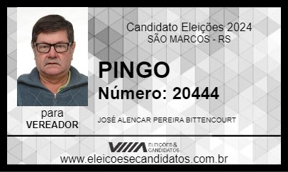 Candidato PINGO 2024 - SÃO MARCOS - Eleições