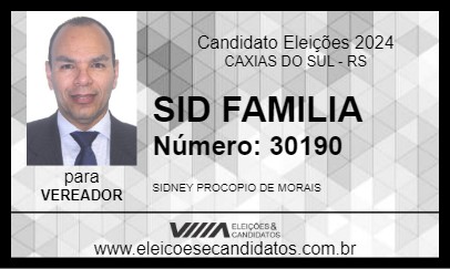 Candidato SID FAMILIA 2024 - CAXIAS DO SUL - Eleições