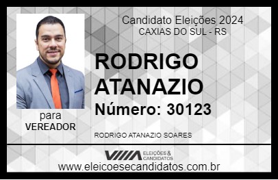 Candidato RODRIGO ATANAZIO 2024 - CAXIAS DO SUL - Eleições