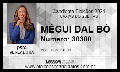 Candidato MÉGUI DAL BÓ 2024 - CAXIAS DO SUL - Eleições