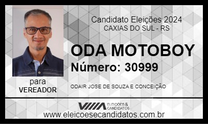 Candidato ODA MOTOBOY 2024 - CAXIAS DO SUL - Eleições