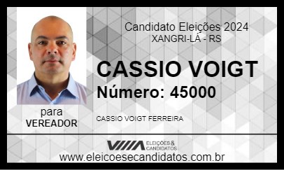 Candidato CASSIO VOIGT 2024 - XANGRI-LÁ - Eleições