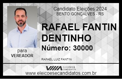 Candidato RAFAEL FANTIN DENTINHO 2024 - BENTO GONÇALVES - Eleições