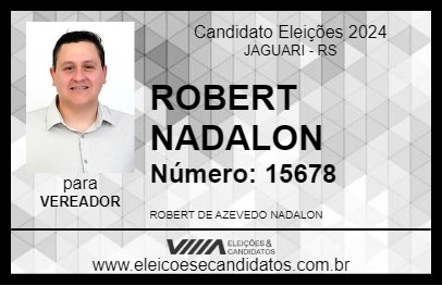 Candidato ROBERT NADALON 2024 - JAGUARI - Eleições