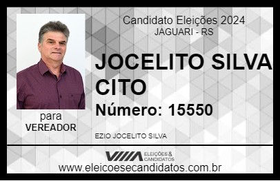 Candidato JOCELITO SILVA CITO 2024 - JAGUARI - Eleições