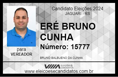 Candidato ERÉ BRUNO CUNHA 2024 - JAGUARI - Eleições