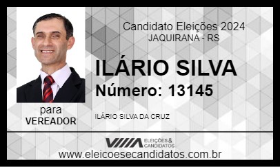 Candidato ILÁRIO SILVA 2024 - JAQUIRANA - Eleições