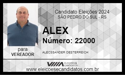 Candidato ALEX 2024 - SÃO PEDRO DO SUL - Eleições