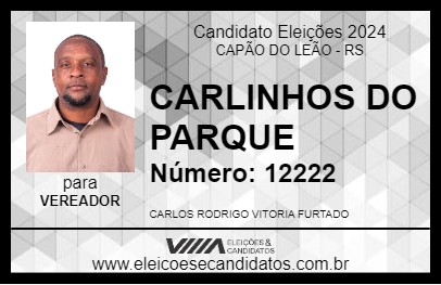 Candidato CARLINHOS DO PARQUE 2024 - CAPÃO DO LEÃO - Eleições