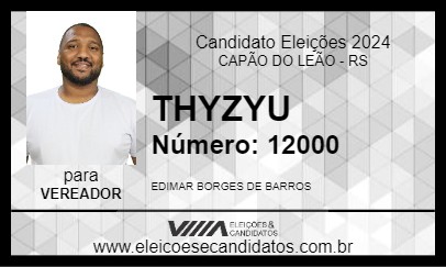 Candidato THYZYU 2024 - CAPÃO DO LEÃO - Eleições