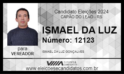 Candidato ISMAEL DA LUZ 2024 - CAPÃO DO LEÃO - Eleições