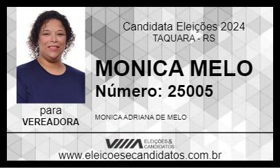 Candidato MONICA MELO 2024 - TAQUARA - Eleições