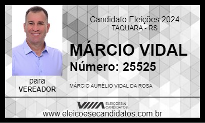 Candidato MÁRCIO VIDAL 2024 - TAQUARA - Eleições