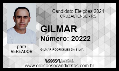 Candidato GILMAR 2024 - CRUZALTENSE - Eleições