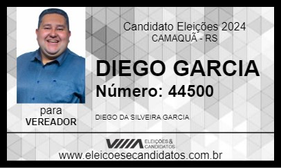 Candidato DIEGO GARCIA 2024 - CAMAQUÃ - Eleições