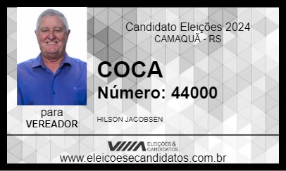 Candidato COCA 2024 - CAMAQUÃ - Eleições