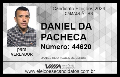 Candidato DANIEL DA PACHECA 2024 - CAMAQUÃ - Eleições