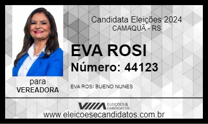 Candidato EVA ROSI 2024 - CAMAQUÃ - Eleições