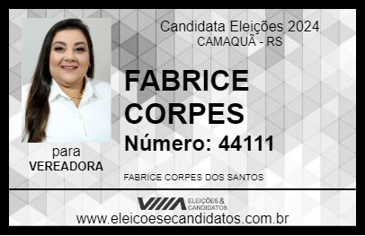 Candidato FABRICE CORPES 2024 - CAMAQUÃ - Eleições