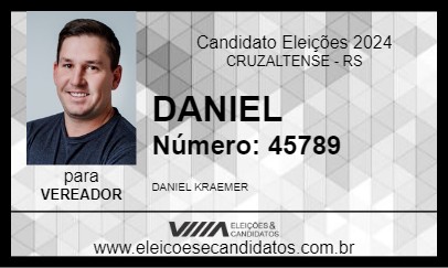 Candidato DANIEL 2024 - CRUZALTENSE - Eleições