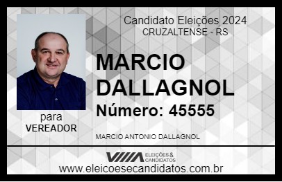 Candidato MARCIO DALLAGNOL 2024 - CRUZALTENSE - Eleições