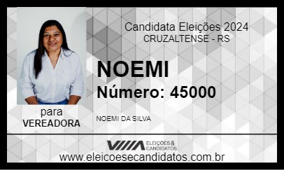 Candidato NOEMI 2024 - CRUZALTENSE - Eleições