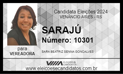 Candidato SARAJÚ 2024 - VENÂNCIO AIRES - Eleições