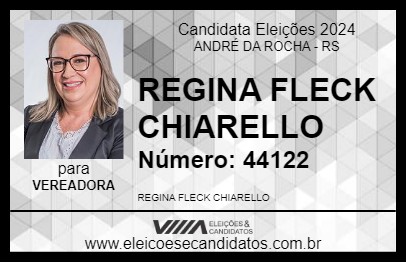 Candidato REGINA FLECK CHIARELLO 2024 - ANDRÉ DA ROCHA - Eleições