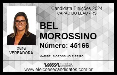 Candidato BEL MOROSSINO 2024 - CAPÃO DO LEÃO - Eleições