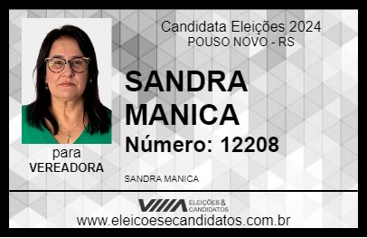 Candidato SANDRA MANICA 2024 - POUSO NOVO - Eleições