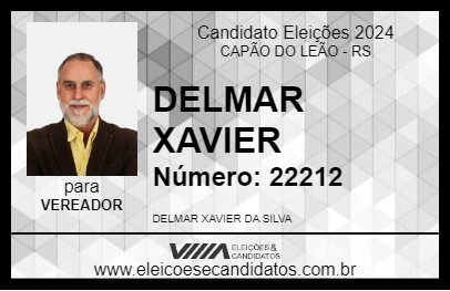 Candidato DELMAR XAVIER 2024 - CAPÃO DO LEÃO - Eleições