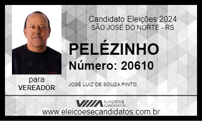 Candidato PELÉZINHO 2024 - SÃO JOSÉ DO NORTE - Eleições