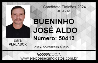 Candidato BUENINHO  JOSÉ ALDO 2024 - JÓIA - Eleições