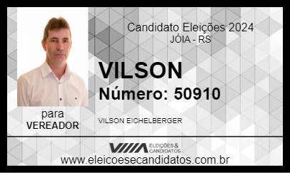 Candidato VILSON 2024 - JÓIA - Eleições