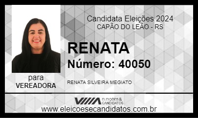 Candidato RENATA 2024 - CAPÃO DO LEÃO - Eleições