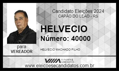 Candidato HELVECIO 2024 - CAPÃO DO LEÃO - Eleições