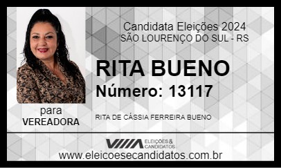 Candidato RITINHA DO SERENO 2024 - SÃO LOURENÇO DO SUL - Eleições