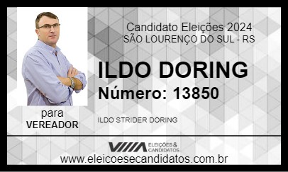 Candidato ILDO DORING 2024 - SÃO LOURENÇO DO SUL - Eleições