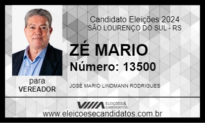 Candidato ZÉ MARIO 2024 - SÃO LOURENÇO DO SUL - Eleições