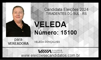 Candidato VELEDA 2024 - TIRADENTES DO SUL - Eleições